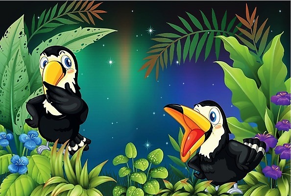 EPS 해외이미지 식물 동물 꽃 행복 잎 2 일러스트 자연 조류 하늘 아침 풍경 그래픽 초록색 파란색 친구 반려동물 검은색 촉촉함 야간 숲 이슬 수분 열대우림 만화 제비꽃 속도 그림 장면 내추럴 양치류 해외202004 해외일러스트 주간 자연요소 감정 컬러 관계 젖음 생태계 파일형식 벡터