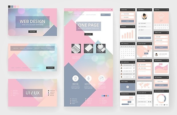 EPS 해외이미지 템플릿 디자인 분홍색 백그라운드 지도 인터넷 일러스트 비즈니스 모바일 추상 사람없음 그래픽 파란색 세트 세계 웹 플랫 소프트포커스 메뉴 레이아웃 보케 페이지 UI 인터페이스 효과 해외202004 해외일러스트 컬러 무늬 촬영기법 파일형식 벡터