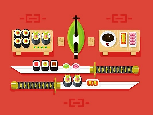 EPS 해외이미지 전통 디자인 음식 조각 일러스트 재료 젓가락 탁자 밥 어류 요리 세트 식당 일본 식사 초밥 회 막대기 플랫 칼 수집 고추냉이 해산물 메뉴 날것 클립 서빙 연어 내추럴 해외202004 해외일러스트 아시아 가구 수저 상점 수중동물 양념 일본음식 파일형식 벡터
