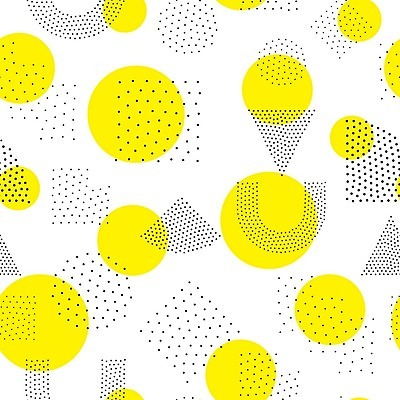 EPS 해외이미지 모양 디자인 선 백그라운드 패턴 일러스트 추상 사람없음 그래픽 노란색 검은색 원형 플랫 기하학 팝 스타일 멤피스디자인 해외202004 해외일러스트 도형 컬러 무늬 파일형식 벡터