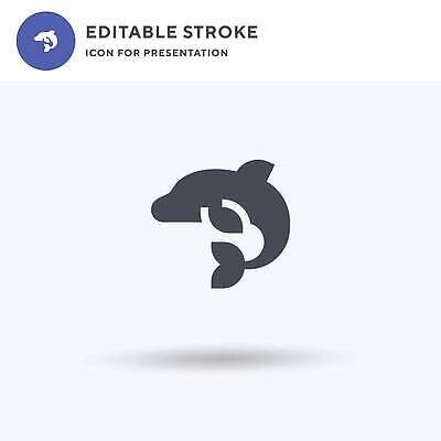 EPS 해외이미지 일러스트 그림자 타이포그라피 사람없음 돌고래 해외202309 해외일러스트 문자 포유류 수중동물 파일형식 벡터