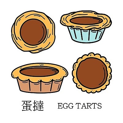 EPS 해외이미지 전통 디자인 음식 일러스트 디저트 새로움 요리 동양인 그래픽 세트 케이크 계란 축제 중국 빵집 등불 축하 낙서 수집 연도 포르투갈 푸딩 고립 타르트 페스츄리 벡터 해외202309 해외일러스트 유럽 아시아 빵 컨셉 조명 인종 상점 알 파이_빵 파일형식