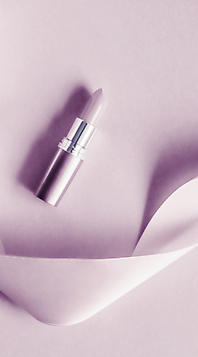 포토 JPG 해외이미지 리본 사람없음 뷰티 화장품 립스틱 오브젝트 연보라색 해외202309 해외포토 보라색 파일형식