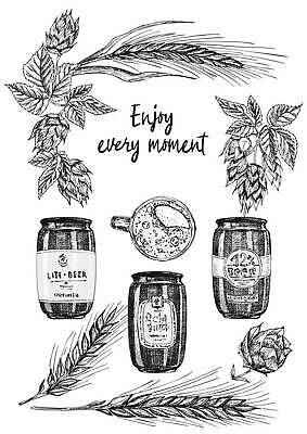 EPS 해외이미지 식물 손 디자인 음료 선 음식 빵 백그라운드 일러스트 유리 잉크 프레임 맥주 통 그래픽 농작물 세트 파티 거품 머그컵 수확 흰색 바 낙서 낟알 스케치 밀 메뉴 그림 유기농 보리 판화 고립 양조장 엘리먼트 옥토버페스트 호밀 스타일 벡터 해외202309 해외일러스트 웰빙 컬러 농업 재질 곡류 주류 미술 이벤트 신체부위 컵 파일형식