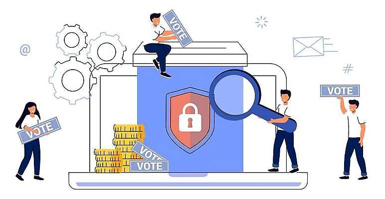 EPS 해외이미지 캐릭터 학생 손 디자인 포스터 캠페인 컨셉 인터넷 일러스트 모바일 추상 사람 스마트폰 핸드폰 컴퓨터 웹 자유 플랫 선택 E 어플리케이션 토론 투표 선거 민주주의 스마트 온라인 의견 시민 대통령 정부 정치 헌법 대리인 해외202309 해외일러스트 일러캐릭터 알파벳 무늬 신체부위 전자제품 스마트기기 법 국민 파일형식 벡터