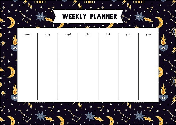 EPS 해외이미지 템플릿 디자인 교육 별 어린이 일러스트 학교 하늘 문구용품 가로 태양 유행 우주 달 일주일 플랫 시간표 신비 시원함 만화 심플 손그림 점성술 천문학 마법 시트 스칸디나비아 조언 목차 벡터 해외202309 해외일러스트 자연요소 컨셉 사람 계획 오브젝트 파일형식