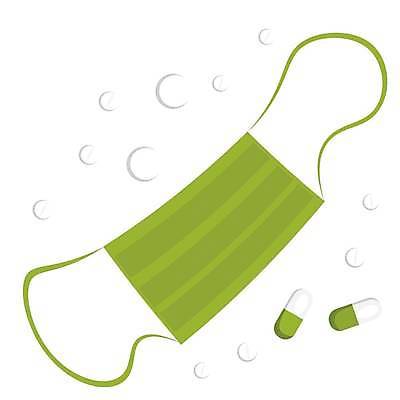 EPS 해외이미지 디자인 백그라운드 일러스트 모바일 건강 가면 책 알약 공책 어플리케이션 질병 정사각형 엘리먼트 전염병 치유 해외202309 해외일러스트 도형 의학 문구용품 약 파일형식 벡터