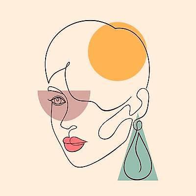 EPS 해외이미지 모델 1 디자인 여자 포스터 얼굴 선 백그라운드 컨셉 패턴 일러스트 추상 미술 사람 성인 뷰티 머리 유행 스케치 심볼 입술 사인 그림 기하학 엘리먼트 스타일 벡터 미니멀리스트 미니멀 해외202309 해외일러스트 무늬 문화예술 신체부위 파일형식