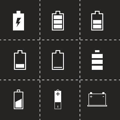 EPS 해외이미지 일러스트 빨간색 세트 검은색 힘 에너지 화물 플러스 가득함 심볼 사인 연료 세대 고립 베터리 요금 충전기 벡터 비어있는 해외202309 해외일러스트 기호 컬러 기계 운송업 충전 파일형식