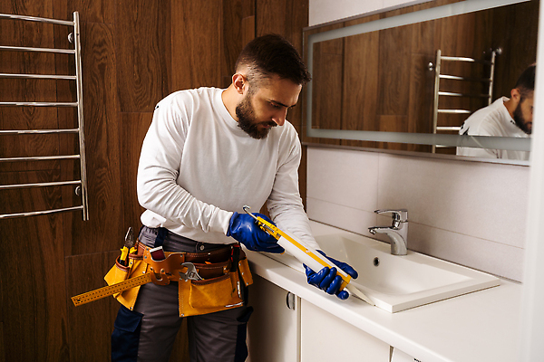 포토 JPG 해외이미지 남자 유니폼 노동자 한명 상반신 성인 옆모습 욕실 업무 수리 청소 유지 샤워실 실리콘건 성인남자한명만 해외202309 해외포토 직업 1 옷 뷰포인트 사람 작업 샤워시설 남자한명만 성인남자만 파일형식