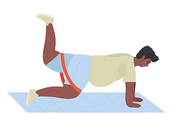 EPS 해외이미지 전신 남자 엎드리기 다이어트 일러스트 한명 성인 운동복 운동 비만 다리들기 자기관리 헬스밴드 성인남자한명만 해외202309 해외일러스트 1 옷 모션 건강 사람 몸매 남자한명만 성인남자만 파일형식 벡터