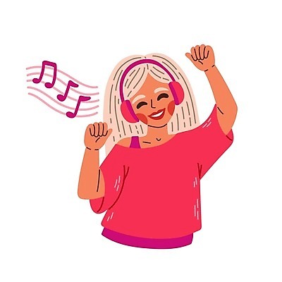 EPS 해외이미지 캐릭터 라이프스타일 여자 행복 음악 이어폰 일러스트 사람 성인 10대 스마트폰 핸드폰 컬러풀 헤드폰 소리 듣기 춤 플랫 만화 수집 오디오 고립 벡터 해외202309 해외일러스트 일러캐릭터 감정 컬러 음향기기 모션 청소년 문화예술 생활 전자제품 스마트기기 파일형식
