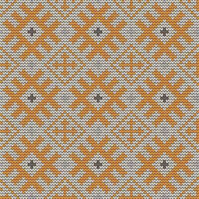 EPS 해외이미지 디자인 패턴 일러스트 사람없음 주황색 뜨개질 해외202309 해외일러스트 컬러 무늬 취미 파일형식 벡터