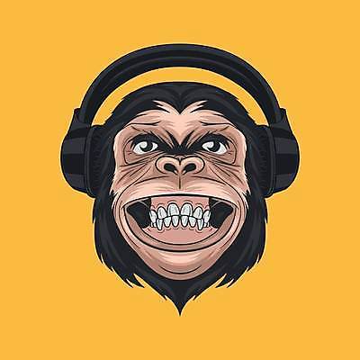 EPS 해외이미지 동물 배너 포스터 얼굴 야생동물 음악 컬러 티셔츠 일러스트 미소 웃음 타이포그라피 갈색 머리 유행 검은색 헤드폰 기쁨 수확 원숭이 신용카드 치아 만화 DJ 심볼 긍정 손그림 유인원 침팬지 고립 소름 벡터 해외202309 해외일러스트 문자 감정 음향기기 컨셉 셔츠 농업 포유류 문화예술 표정 신체부위 금융 소화기관 파일형식