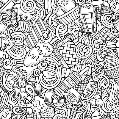 EPS 해외이미지 행복 어린이 음식 일러스트 벽지 표면 아이스크림 디저트 사탕 컬러풀 과자 초콜릿 냉동 얼음 기쁨 추위 달콤 맛 낙서 만화 민트 심볼 타일 오브젝트 원뿔 와플 포장소품 캐러멜 맛있는 해외202309 해외일러스트 자연요소 도형 감정 컬러 컨셉 포장 사람 허브 포장재료 파일형식 벡터