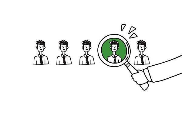 EPS 해외이미지 직업 응시 남자 컨셉 일러스트 회사 비즈니스 사람 사무실 업무 비즈니스맨 선택 낙서 종업원 고객 직원 검색 시작 경영자 면접 온라인 자원 서명 발견 고용 수배 채용 후보 사용자 유일 해외202309 해외일러스트 시선 구직 작업 직장인 리더 파일형식 벡터