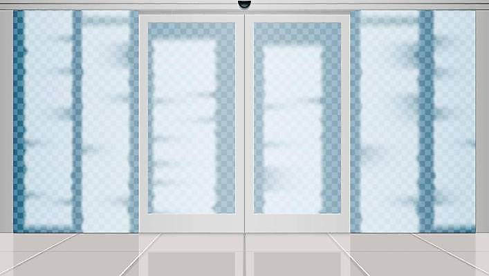 EPS 해외이미지 벽 일러스트 유리 출입구 바닥 주택 실내 병원 내부 사무실 약 문 상점 회색 흰색 투명 벡터 비어있는 해외202309 해외일러스트 컬러 비즈니스 의학 재질 건물 파일형식