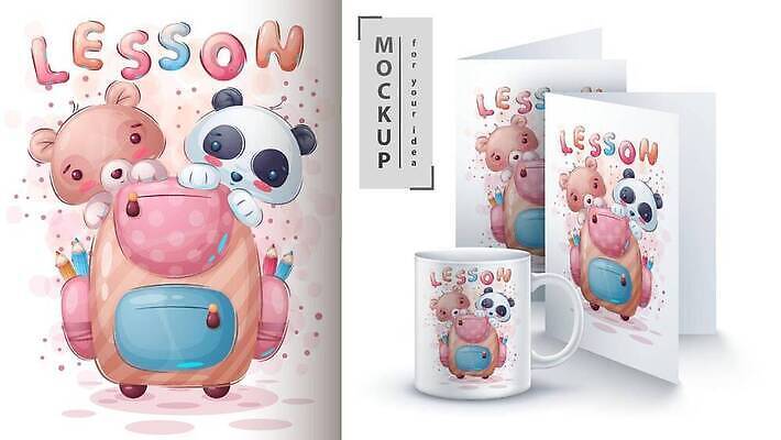 EPS 해외이미지 동물 캐릭터 행복 감정 커피 어린이 티셔츠 서류가방 가방 일러스트 배낭 곰 학교 놀이 휴가 선물 미소 컵 반려동물 장난감 뷰티 축하 아기 인사 신용카드 생일 유머 차 인쇄 판다 시원함 만화 그림 목업 해외202309 해외일러스트 일러캐릭터 식기 잡화 교육 기념일 음료 컨셉 셔츠 포유류 표정 사람 금융 예절 파일형식 벡터