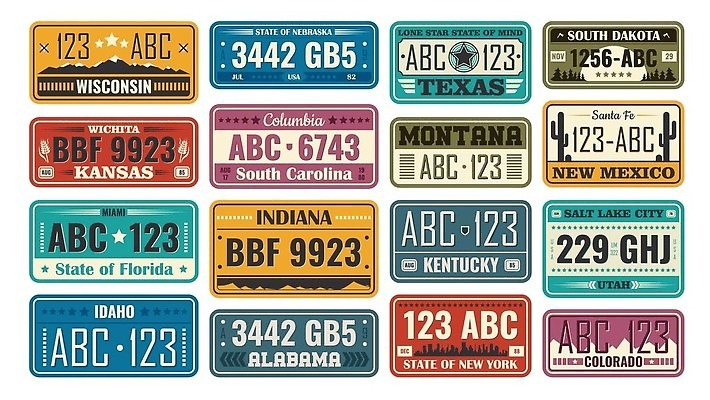 EPS 해외이미지 템플릿 접시 백그라운드 일러스트 자동차 추상 세트 컬러풀 숫자 금속 미국 수확 흰색 플랫 우아함 플라스틱 만화 수집 사인 보따리 복고 뉴욕 배지 고립 뉴멕시코 면허증 콜로라도 텍사스 스타일 벡터 플로리다 해외202309 해외일러스트 문자 식기 육상교통 컬러 컨셉 북아메리카 무늬 농업 재질 면허 증명서 파일형식