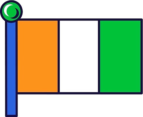 EPS 해외이미지 모양 전통 디자인 문화 여행 컨셉 스티커 오렌지 일러스트 장식 세로 초록색 자유 흰색 깃발 역사 플랫 만화 땅 심볼 사인 윤곽 영토 배지 깃대 상아 애국심 휘장 공화국 독립 삼색 수도권 정부 정치가 지리 벡터 해외202309 해외일러스트 직업 나라 컬러 과일 지역 파일형식