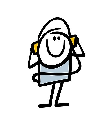 EPS 해외이미지 인물캐릭터 일러스트 한명 사람 헤드폰 잡기 낙서 심플 해외202309 해외일러스트 일러캐릭터 캐릭터 1 음향기기 모션 파일형식 벡터