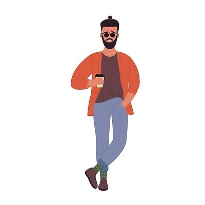 EPS 해외이미지 라이프스타일 손 옷 남자 행복 안경 얼굴 커피 음료 셔츠 신체 일러스트 아침 휴식 수염 서기 미소 사람 성인 컵 머리 유행 재킷 카페 머그컵 잡기 도시 뜨거움 발표 맛 문신 콧수염 카푸치노 애니메이션 단절 카페인 힙스터 해외202309 해외일러스트 주간 식기 잡화 패션 감정 컨셉 상의 모션 표정 생활 신체부위 상점 외투 파일형식 벡터