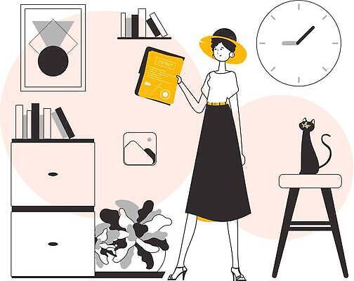 EPS 해외이미지 직업 옷 여자 행복 종이 일러스트 비즈니스 사업가 성공 노동자 사람 그래픽 금융 사무실 잡기 비즈니스우먼 자신감 재산 선택 만화 종업원 계약 시작 경영자 서식 문서 비서 서명 우표 대출 고립 서류판 진짜 해외202309 해외일러스트 감정 컨셉 모션 경제 사무용품 직장인 리더 파일형식 벡터