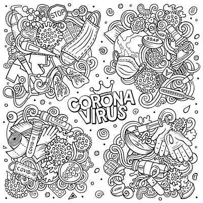 EPS 해외이미지 클립아트 디자인 과학 라인일러스트 일러스트 가면 안전 치료 장식 세트 세계 약 열 호흡기관 바이러스 보호 빨래 낙서 질병 만화 스케치 약국 수집 심볼 예방 윤곽 감염 손그림 구성 백신 색칠공부 인플루엔자 전염병 사스 시리즈 코로나바이러스 해외202309 해외일러스트 컨셉 가사 의학 미술 학습 색칠 장기_의학 파일형식 벡터