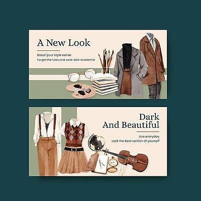 EPS 해외이미지 옷 가로배너 안경 시계 일러스트 사람없음 책 지구본 다이어리 붓 팔레트 바이올린 해외202309 해외일러스트 배너 잡화 현악기 가로 사무용품 파일형식 벡터