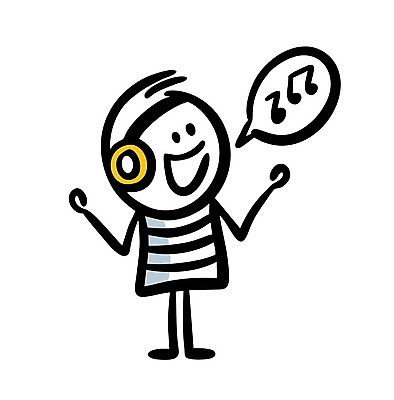 EPS 해외이미지 인물캐릭터 말풍선 일러스트 노래 한명 사람 헤드폰 낙서 심플 해외202309 해외일러스트 일러캐릭터 캐릭터 1 음악 음향기기 파일형식 벡터