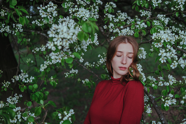 포토 JPG 해외이미지 나무 식물 라이프스타일 긴머리 드레스 공원 여자 꽃 백그라운드 자연 한명 야외 빨간색 초록색 금발 태양 뷰티 맑음 봄 벚꽃 표현 신선 냄새 아로마테라피 우크라이나 펠트 스타일 해외202309 해외포토 자연요소 1 헤어스타일 옷 계절 공공시설 유럽 컬러 날씨 사람 생활 생태계 테라피 파일형식 천_직물