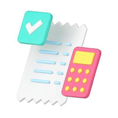 EPS 해외이미지 템플릿 종이 돈 일러스트 비즈니스 금융 3D 자료 공백 계산기 정보 계산 떨어짐 체크표시 서식 문서 배지 페이지 시트 회계 계산서 대각선 고립 세금 수입 승인 예산 목업 벡터 현실 해외202309 해외일러스트 선 컨셉 문구용품 경제 장비 재산 디지털합성 확인 파일형식