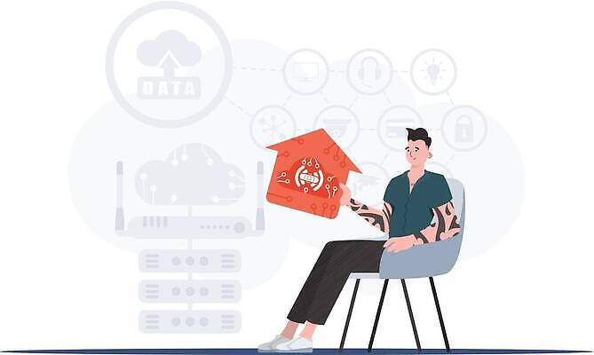 EPS 해외이미지 전신 남자 의자 일러스트 한명 들기 앉기 성인 사물인터넷 성인남자한명만 집모양 해외202309 해외일러스트 모양 1 가구 모션 정보기술 사람 남자한명만 성인남자만 파일형식 벡터