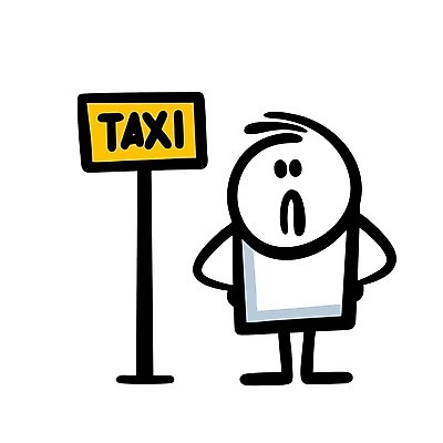 EPS 해외이미지 인물캐릭터 일러스트 한명 사람 낙서 심플 택시승강장 해외202309 해외일러스트 일러캐릭터 캐릭터 1 역 파일형식 벡터