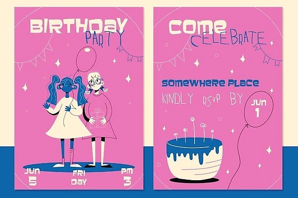 EPS 해외이미지 템플릿 캐릭터 디자인 배너 기념일 행복 포스터 어린이 백그라운드 일러스트 텍스트 휴가 기념 선물 미술 소녀 이벤트 타이포그라피 그래픽 장식 세트 파티 케이크 축하 인사 신용카드 생일 날짜 달콤 만화 복고 초대 풍선 벡터 해외202309 해외일러스트 일러캐릭터 문자 여자 감정 컨셉 문화예술 디저트 사람 금융 예절 맛 파일형식