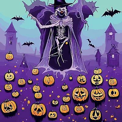 EPS 해외이미지 일러스트 호박 사람없음 할로윈 무덤 야간 박쥐 몬스터 잭오랜턴 해외202309 해외일러스트 자연요소 채소 포유류 파일형식 벡터