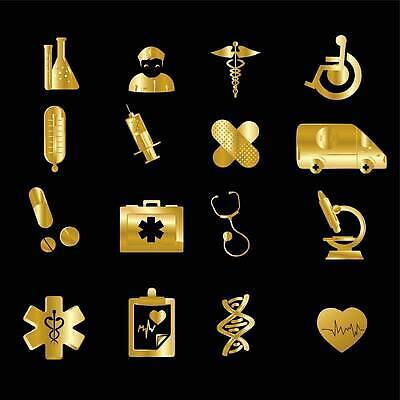EPS 해외이미지 일러스트 의학 청진기 주사기 사람없음 세트 알약 금색 반창고 맥박 구급상자 온도계 구급차 장애인 서류판 엘리먼트 해외202309 해외일러스트 컬러 의료기기 자동차 약 사무용품 의료용품 장애 파일형식 벡터