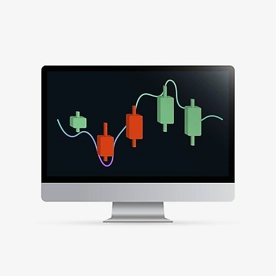 EPS 해외이미지 패턴 일러스트 거래 시장 암호 떨어짐 지시 가격 신호 외화 촛대 상승 벡터 해외202309 해외일러스트 컨셉 무늬 모션 금융 파일형식