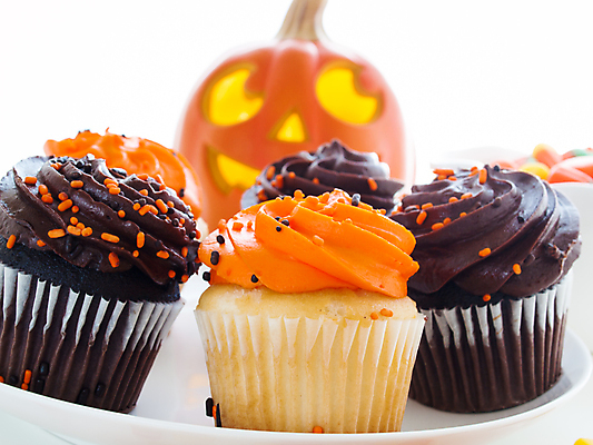 포토 JPG 해외이미지 사람없음 할로윈 컵케이크 잭오랜턴 해외202309 해외포토 케이크 파일형식