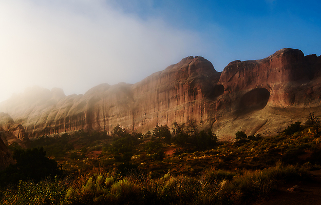 포토 JPG 해외이미지 여행 사람없음 야외 사막 안개 아치 해외202309 해외포토 날씨 파일형식