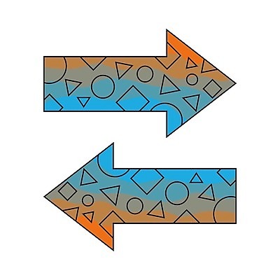 EPS 해외이미지 모양 디자인 컬러 인터넷 일러스트 추상 화살 세트 컬러풀 디지털 웹 흰색 어플리케이션 방향 왼쪽 심볼 사인 속도 역동적 마법 기하학 네비게이션 고립 다음 인터페이스 충고 벡터 해외202309 해외일러스트 컨셉 무늬 파일형식