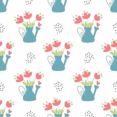 EPS 해외이미지 식물 옷 꽃 종이 어린이 선 컬러 꽃다발 백그라운드 패턴 일러스트 포장 자연 벽지 여름 뷰티 정원 봄 놀이방 물뿌리개 벚꽃 아기 낙서 인쇄 윤곽 손그림 반복 해외202309 해외일러스트 계절 무늬 사람 생태계 파일형식 벡터