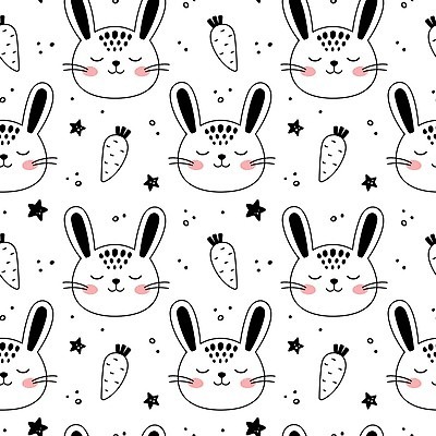 EPS 해외이미지 클립아트 동물 캐릭터 디자인 별 얼굴 어린이 분홍색 컬러 백그라운드 패턴 일러스트 소년 장식 놀이방 당근 흰색 아기 직물 토끼 낙서 인쇄 만화 심볼 포장지 그림 질감 손그림 고립 스칸디나비아 엘리먼트 포장소품 벡터 반복 해외202309 해외일러스트 일러캐릭터 자연요소 남자 무늬 포장 포유류 뿌리채소 사람 신체부위 반려동물 오브젝트 포장재료 파일형식