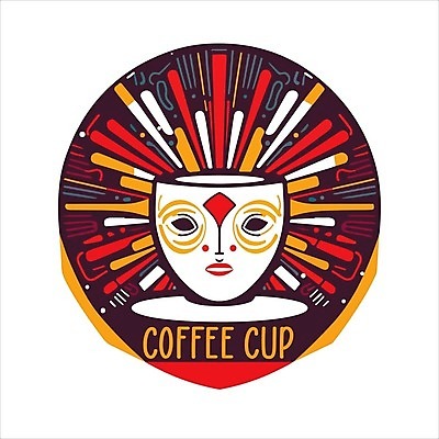 EPS 해외이미지 커피 일러스트 사람없음 커피잔 심볼 해외202309 해외일러스트 음료 잔 파일형식 벡터