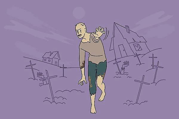 EPS 해외이미지 계절 남자 벽 신체 일러스트 자연 골격 사람 야외 걷기 어둠 황혼 할로윈 달 죽음 무덤 대접 유령 야간 저녁 신비 무서움 그림 윤곽 장면 10월 장례 나쁜 고딕 땅바닥 몬스터 악몽 파멸 좀비 벡터 오싹 해외202309 해외일러스트 자연요소 감정 컨셉 모션 바닥 일몰 날짜 생태계 파일형식 소멸