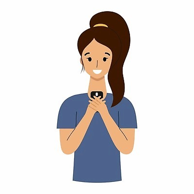 EPS 해외이미지 캐릭터 디자인 스티커 인터넷 일러스트 통신 사람 그래픽 스마트폰 핸드폰 게임 메시지 알림 공포 부름 영웅 온라인 고립 편지쓰기 벡터 해외202309 해외일러스트 일러캐릭터 모션 놀이 전자제품 스마트기기 기록 편지 파일형식