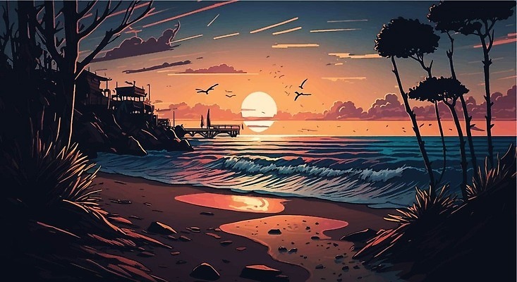 EPS 해외이미지 나무 디자인 배너 실루엣 포스터 바다 일러스트 자연 벽지 추상 휴가 미술 그래픽 물 햇빛 파티 일출 맑음 일몰 새벽 수확 덮개 저녁 휴양지 복고 하와이 심플 엽서 발리 인도네시아 천국 스카이라인 그런지 스리랑카 이국적 파라다이스 수평선 미니멀리스트 해외202309 해외일러스트 자연요소 식물 아시아 섬 무늬 농업 날씨 문화예술 촬영기법 이벤트 태양 노을 미국 장소 뚜껑 야간 편지 생태계 파일형식 벡터