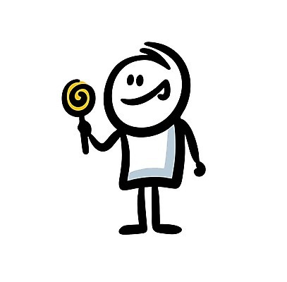 EPS 해외이미지 인물캐릭터 일러스트 막대사탕 한명 들기 사람 낙서 심플 해외202309 해외일러스트 일러캐릭터 캐릭터 1 모션 사탕 파일형식 벡터