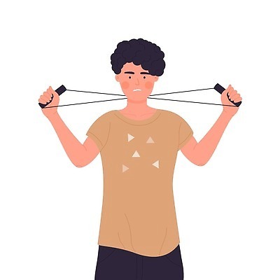 EPS 해외이미지 남자 일러스트 한명 상반신 성인 운동복 운동 운동기구 당기기 자기관리 성인남자한명만 크로스핏 해외202309 해외일러스트 1 옷 모션 건강 사람 헬스 남자한명만 성인남자만 파일형식 벡터