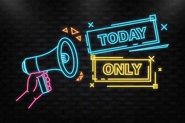 EPS 해외이미지 손 선 백그라운드 일러스트 아이디어 들기 타이포그라피 신체부위 반짝임 검은색 확성기 X 네온 카피스페이스 해외202309 해외일러스트 문자 알파벳 컬러 컨셉 모션 사람 공백 파일형식 벡터